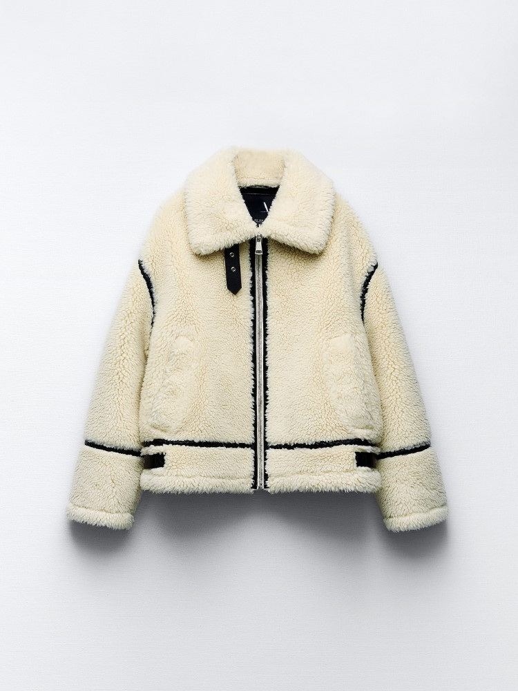 Brink™ | Luxuriöse Shearling-Jacke mit breitem Kragen