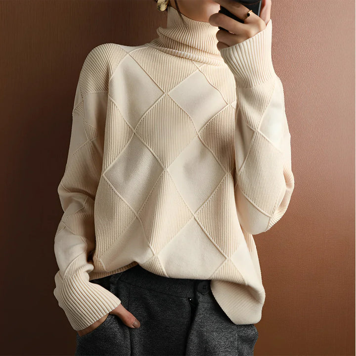 Nixie™ | Strukturiertes Rollkragenpullover