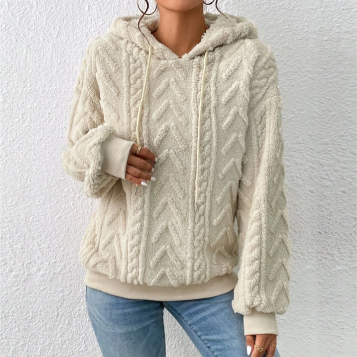 Tilly™ | Locker geschnittener Fleece-Pullover mit Kapuze