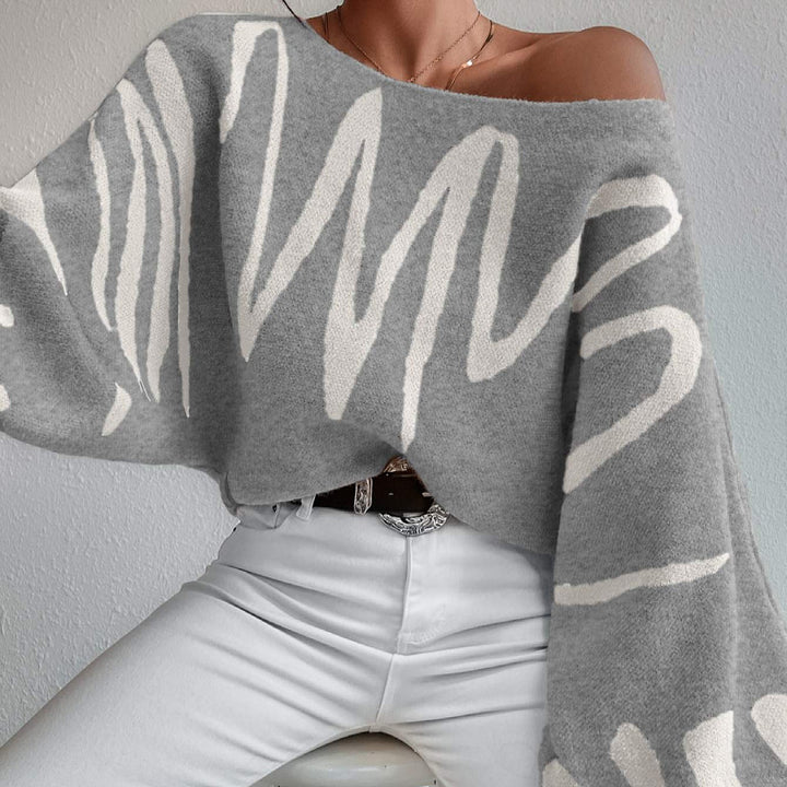 Kellyn™ | Oversized Strickpullover mit Wellenmuster