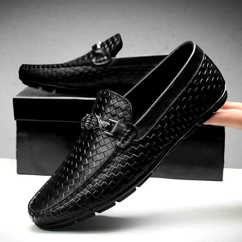 Luxe Web Loafer mit Schnalle