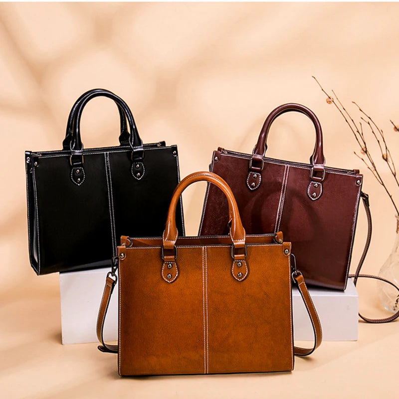 Roswitha™ | Elegante Leder-Tasche