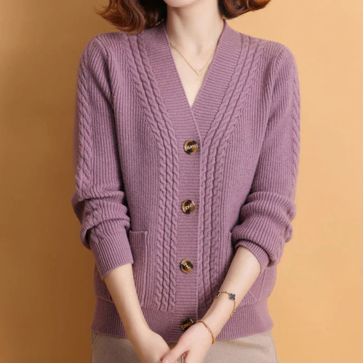 Jewell™ | Klassischer Knopf-Cardigan