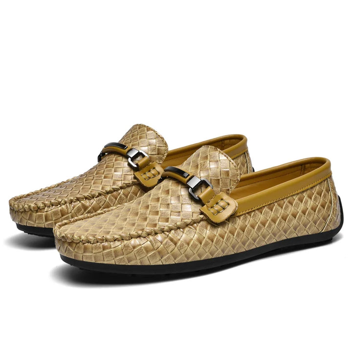 Luxe Loafers mit gewebter Schnalle