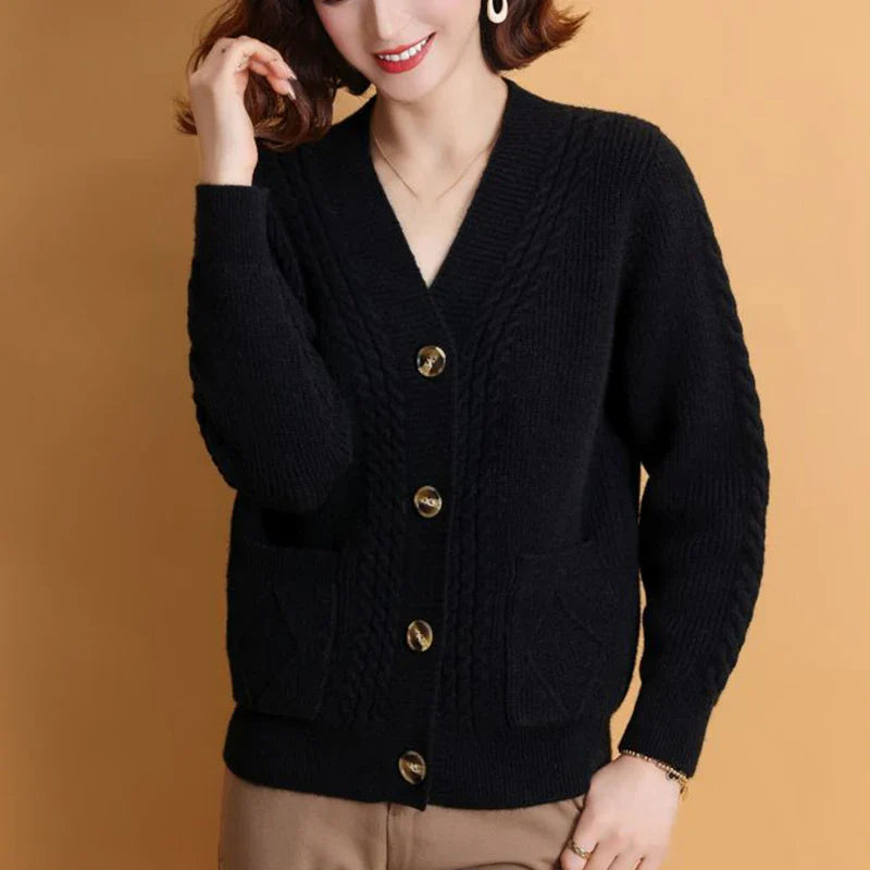 Jewell™ | Klassischer Knopf-Cardigan