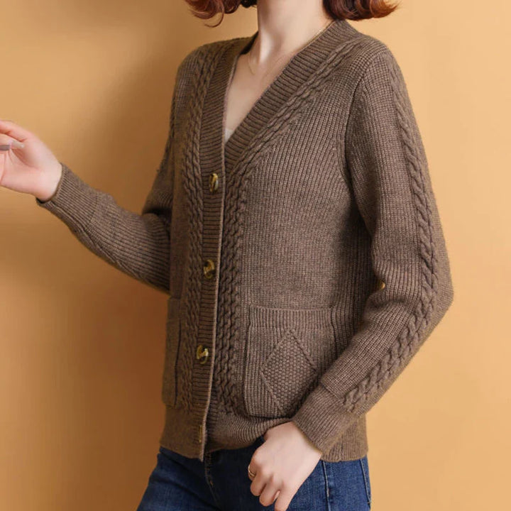 Jewell™ | Klassischer Knopf-Cardigan