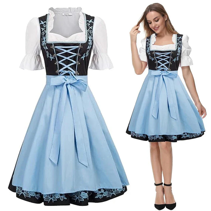 Sylke™ | Festliches Bayerisches Blaues Dirndl