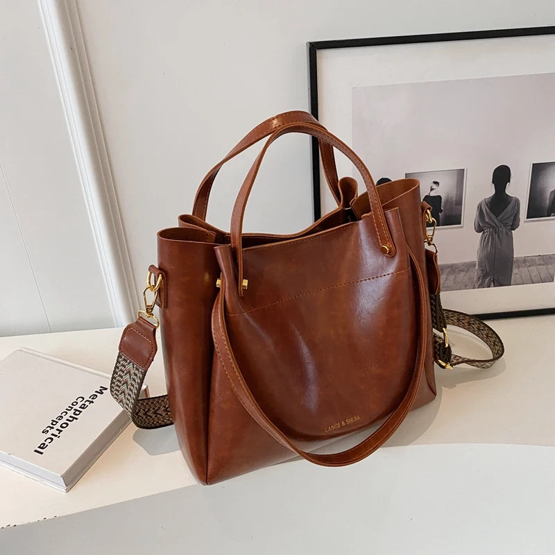 Ursula™ | Elegante Ledertasche mit zwei Riemen