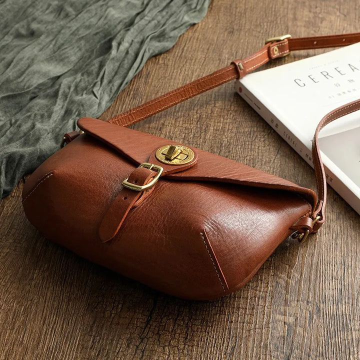 Jolanda™ | Elegante Satteltasche aus echtem Leder im Vintage-Stil