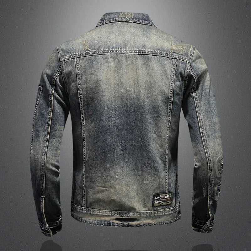 Urban Edge Zerrissene Jeansjacke