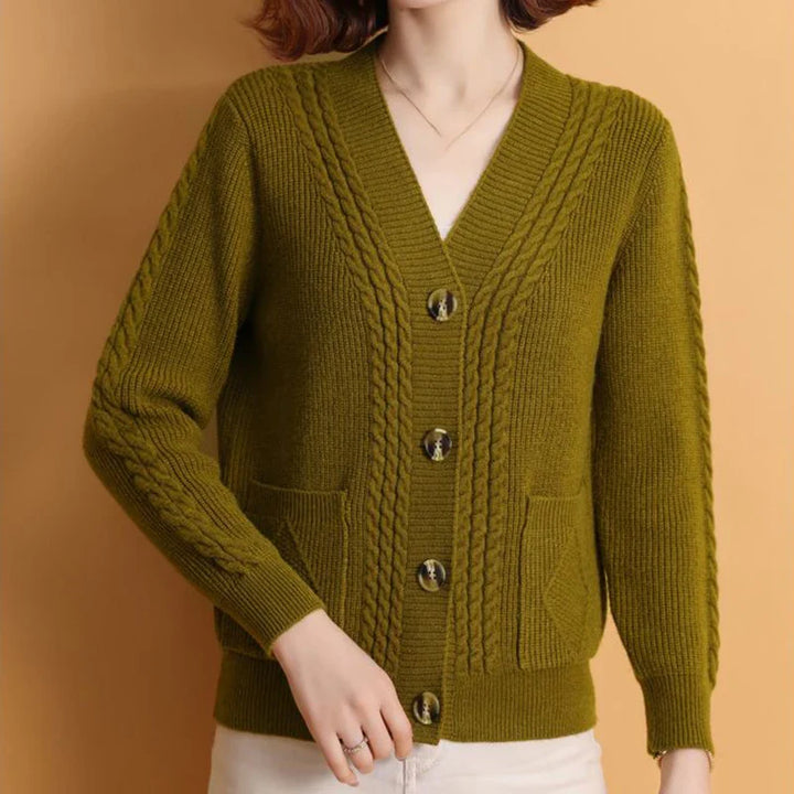 Jewell™ | Klassischer Knopf-Cardigan