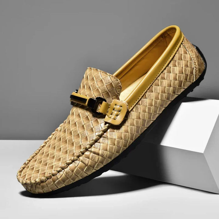 Luxe Loafers mit gewebter Schnalle