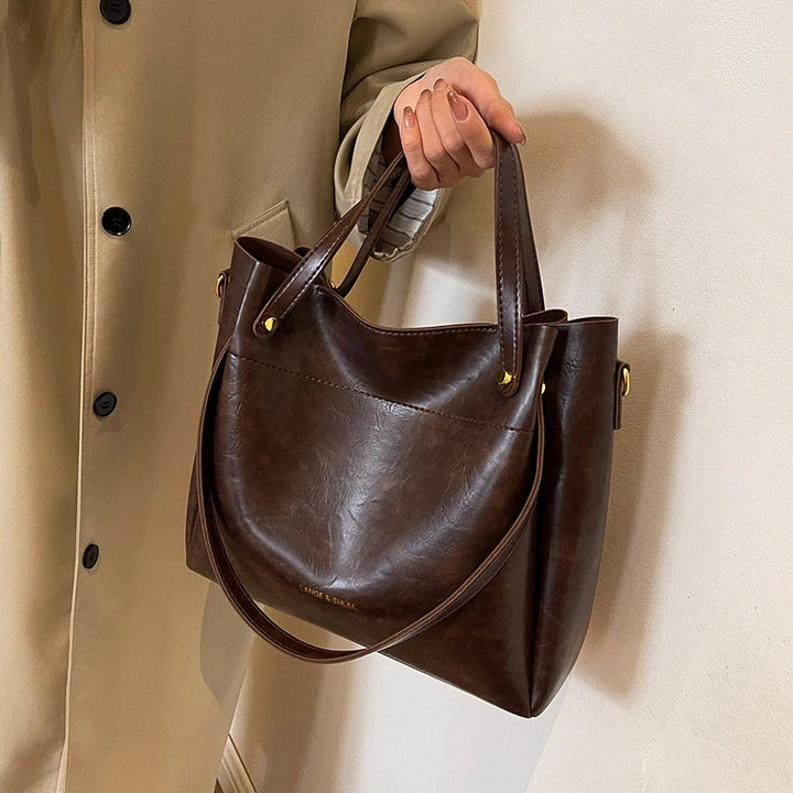 Ursula™ | Elegante Ledertasche mit zwei Riemen