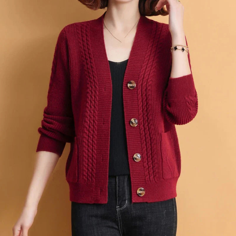 Jewell™ | Klassischer Knopf-Cardigan