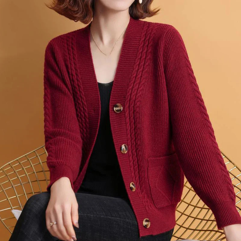 Jewell™ | Klassischer Knopf-Cardigan