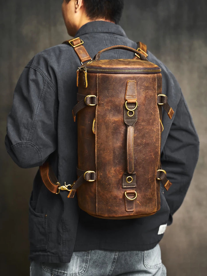 Rocco™ | Vintage-Abenteuer Zylinder-Rucksack