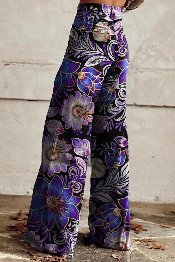 Lavendelblüte Boho-Hose