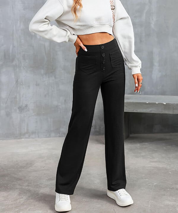 High-Waisted™ | Elastische Freizeithosen