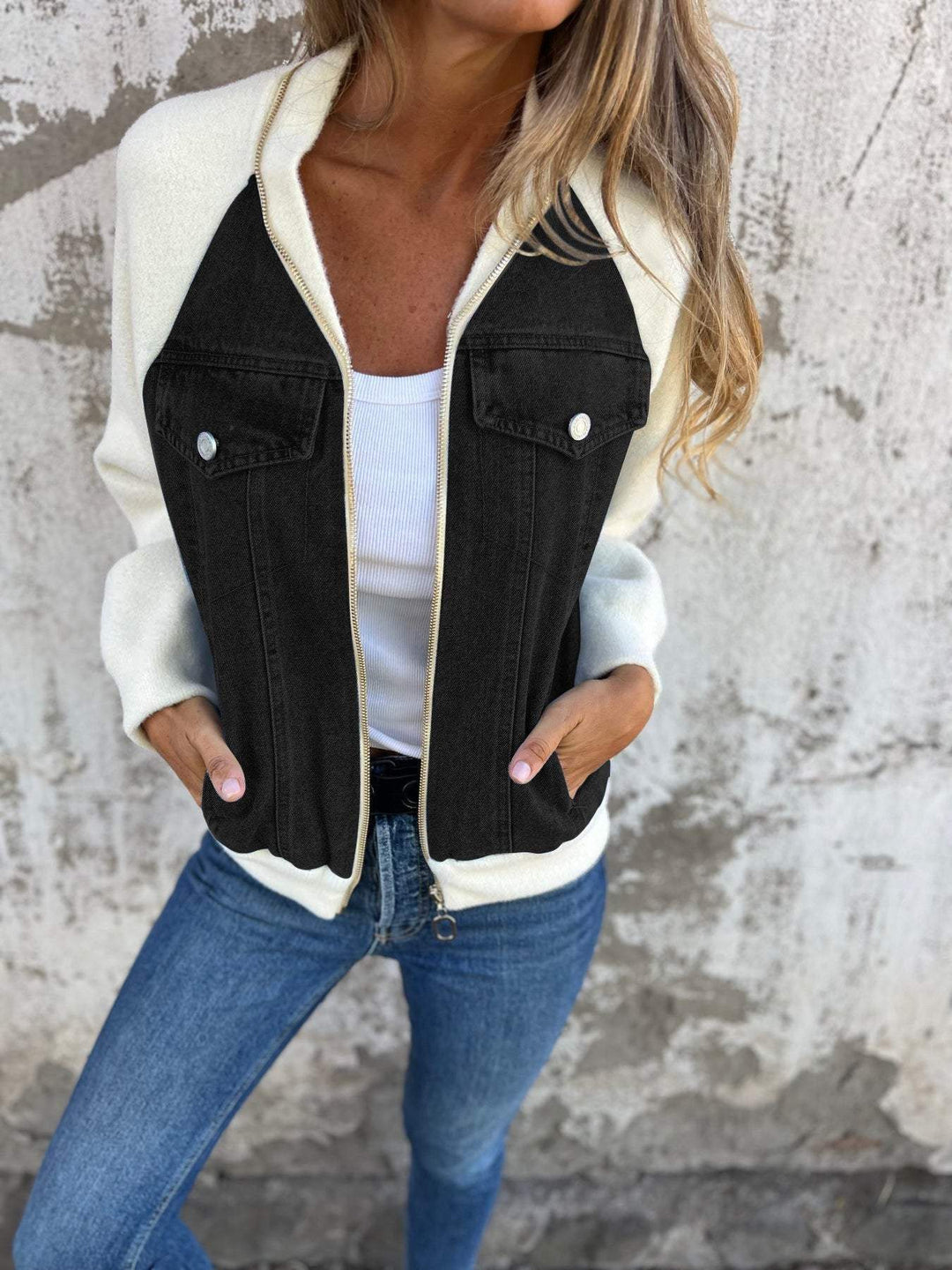 Ola™ | Moderne Jacke mit Denim